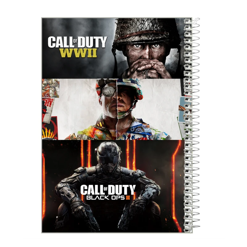 دفتر نقاشی 40 برگ طرح call of duty کد tc10