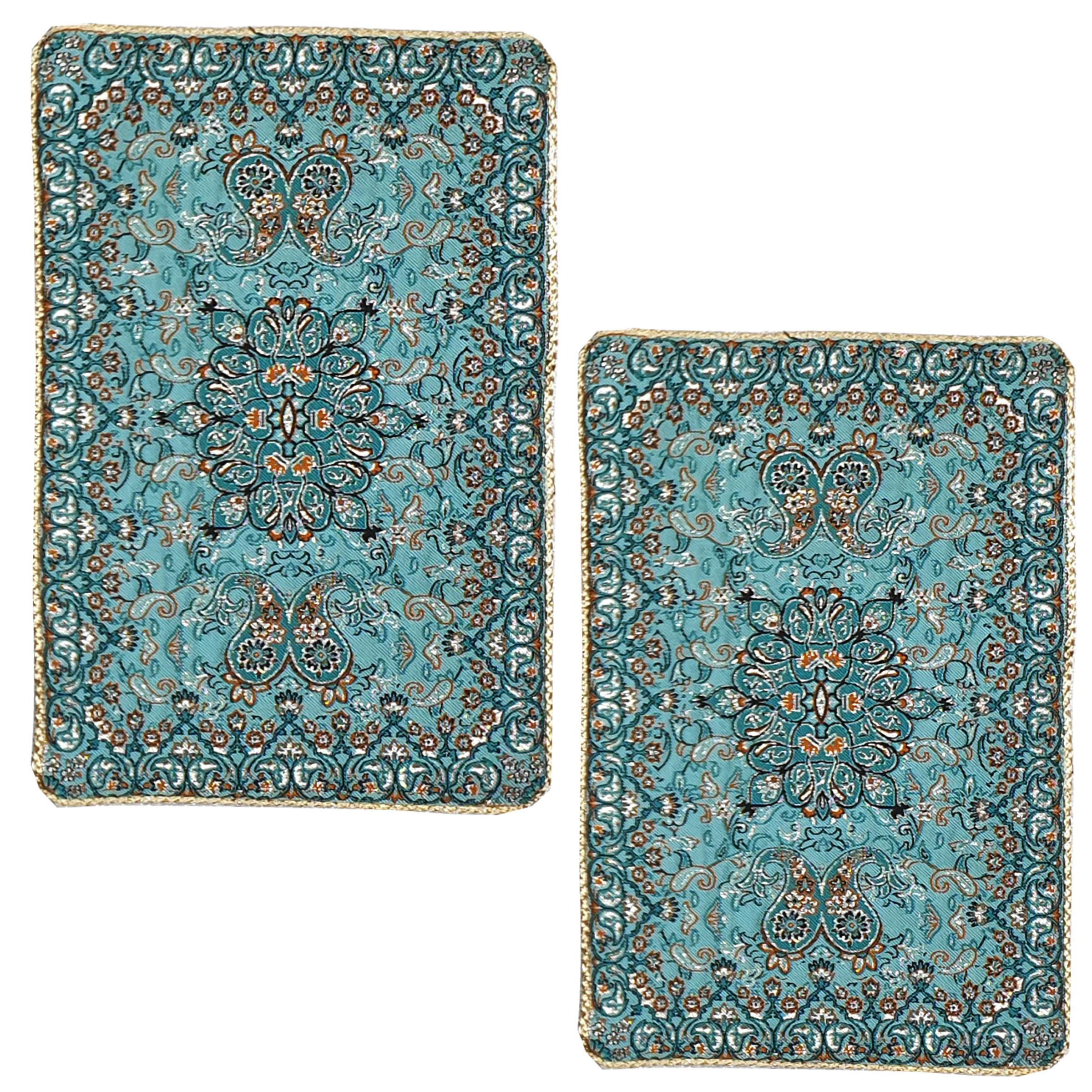 رومیزی ترمه مدل شاه عباسی کد 57 بسته 2 عددی