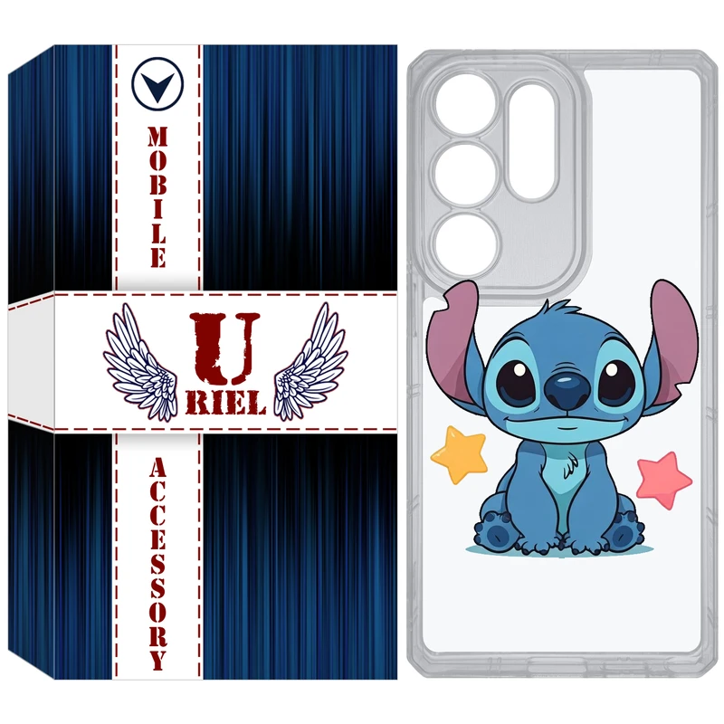 کاور یوریل مدل Clear کد 70 طرح استیچ مناسب برای گوشی موبایل سامسونگ Galaxy S25 Ultra