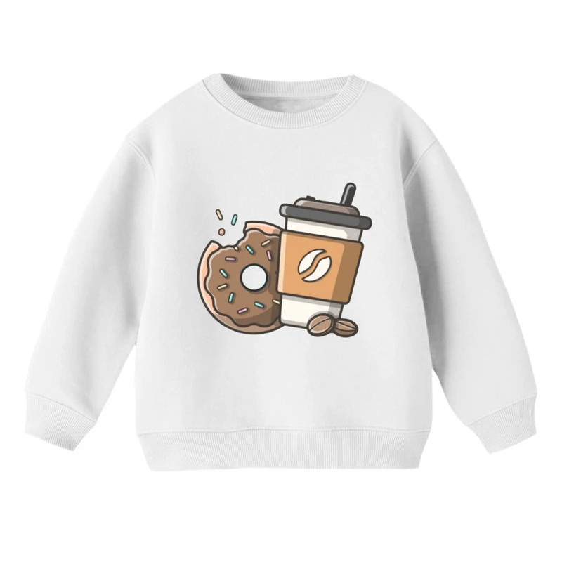 سویشرت بچگانه مدل کافی و دونات  