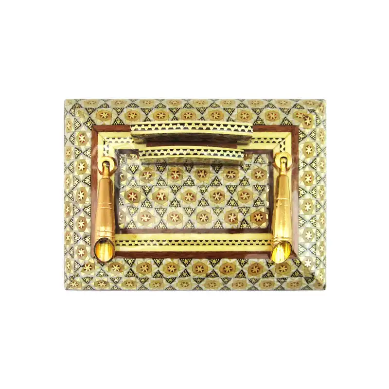 قلمدان خاتم کاری مدل دو قیف کد 1510-1