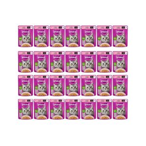 پوچ گربه بالغ ویسکاس مدل GRAVY با طعم ماهی سالمون وزن 85 گرم بسته 28 عددی