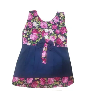 پیراهن دخترانه مدل گل رنگ بنفش