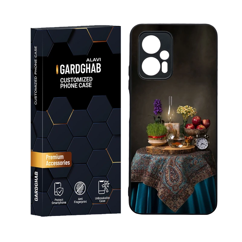 کاور گارد قاب علوی مدل دورژله ای پشت گلس ایرانی مناسب برای گوشی موبایل شیائومی Poco X4 GT