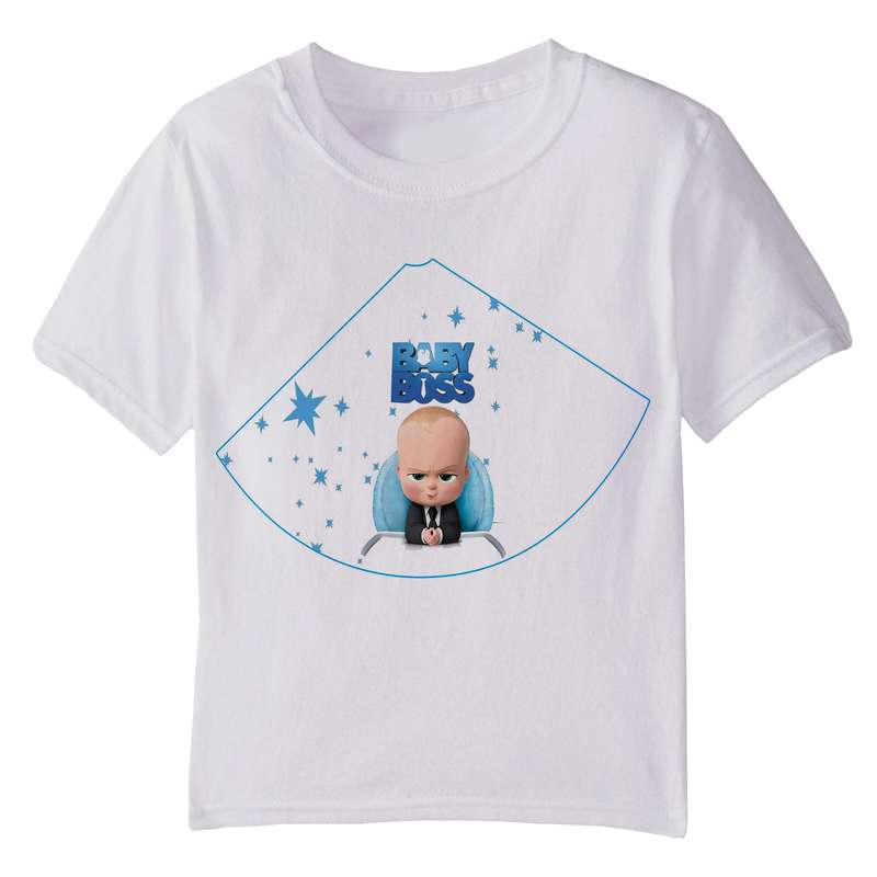 تی شرت آستین کوتاه بچگانه مدل تولدی بچه رئیس کد 018