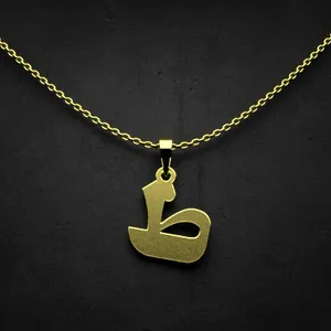 گردنبند طلا 18 عیار زنانه مدوپد مدل حرف ط کد I2-1-1851
