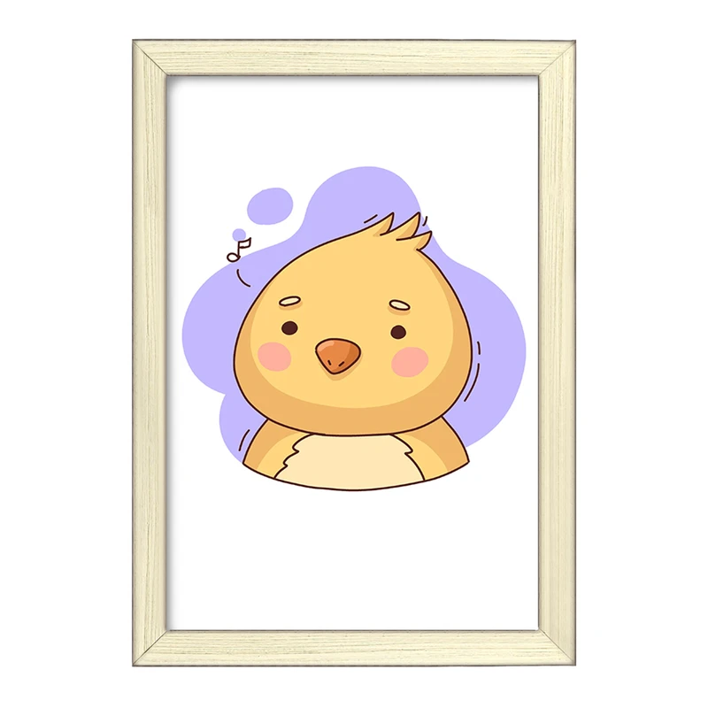 تابلو خندالو طرح جوجه حیوانات بامزه کد 37174