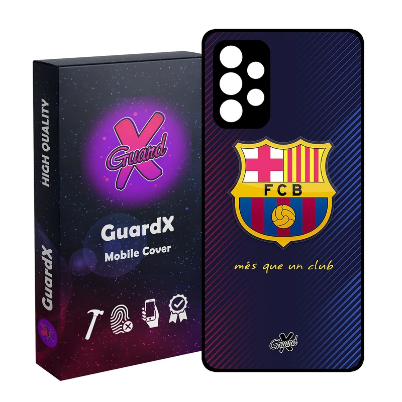 کاور گارد ایکس طرح Barcelona مدل Glass10058 مناسب برای گوشی موبایل سامسونگ Galaxy A32 4G