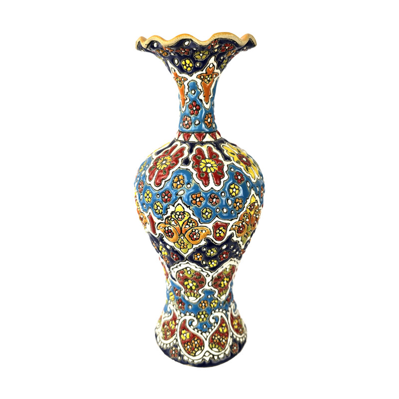 گلدان مینا کاری مدل اسلیمی کد G30