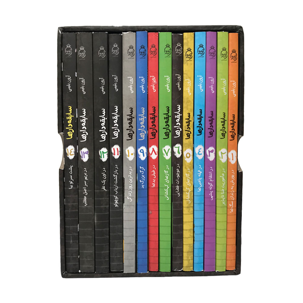 کتاب سابقه دارها اثر آرون بلیبی انتشارات آناناس 14 جلدی