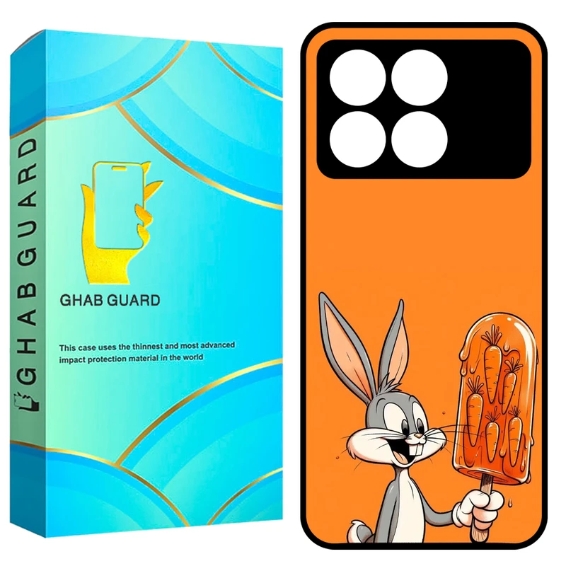 کاور قاب گارد طرح خرگوش مدل GCHPK70P مناسب برای گوشی موبایل شیائومی Redmi K70 Pro 5G / Poco X6 Pro