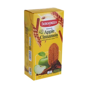 بیسکویت فرخنده  با طعم سیب و دارچین - بسته 27 عددی 