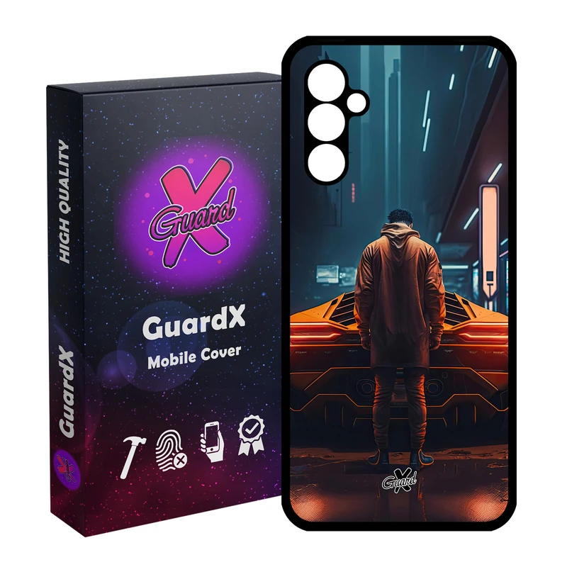 کاور گارد ایکس طرح لامبورگینی مدل Glass10601 مناسب برای گوشی موبایل سامسونگ Galaxy A24/A24 4G/M34 5G