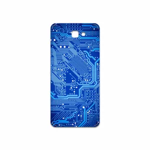 MAHOOT Blue Printed Circuit Board Cover Sticker for Samsung Galaxy J7 Prime