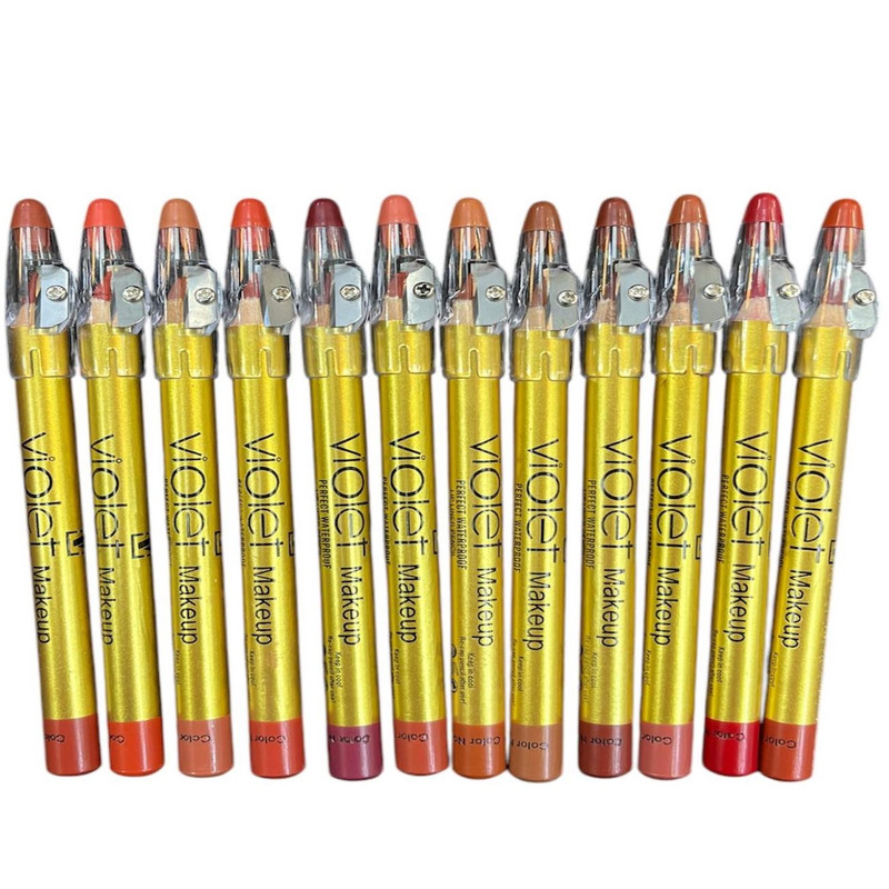 رژ لب مدادی وییولت مدل Mu بسته 12 عددی
