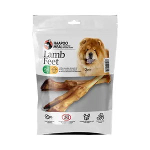تشویقی سگ هاپومیل مدل پاچه بره کد Lamb Feet XS وزن 100 گرم
