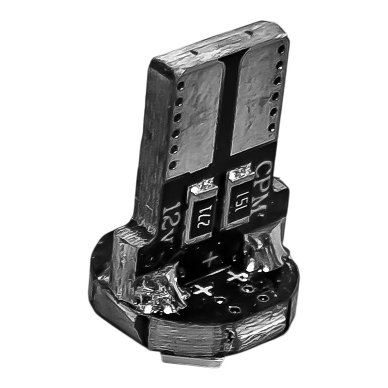 لامپ کوچک چراغ جلو و چراغ پلاک خودرو تک حالته فورس مدل ۵ تایی SMD کد RD پایه تک کنتاکت مناسب برای ساینا و کوییک بسته ۲ عددی