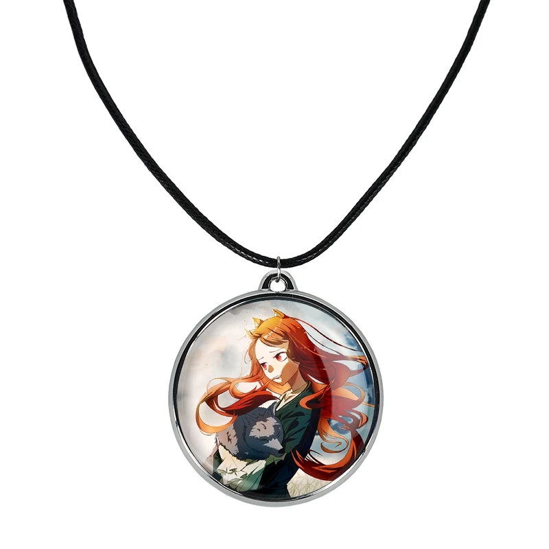 گردنبند خندالو مدل هولو انیمه ادویه و گرگ کد 3616336164