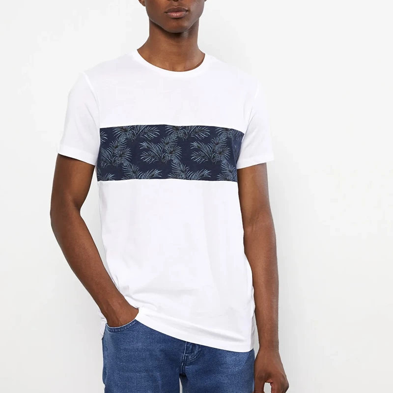 تی شرت آستین کوتاه مردانه ال سی وایکیکی مدل هاوایی فول پنبه