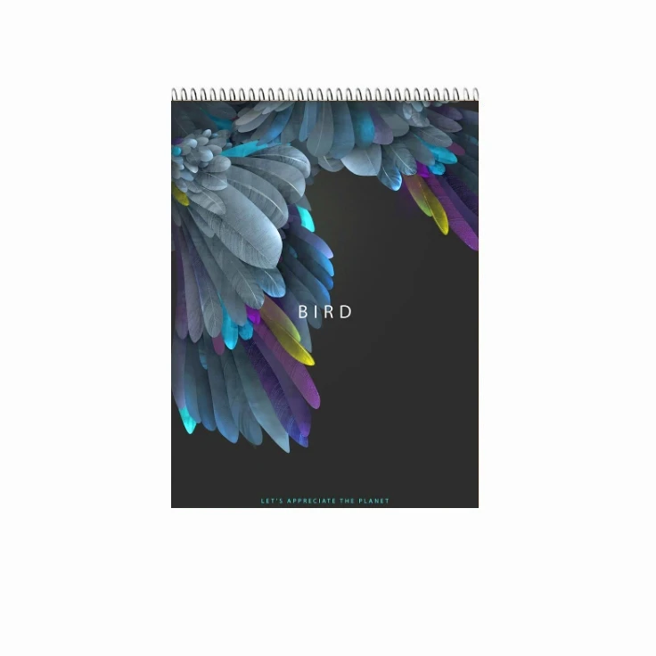 دفتر شطرنجی ۱۰۰ برگ طرح پرنده کد 8