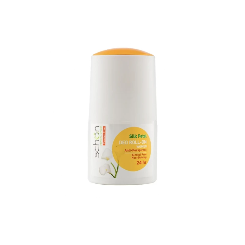 رول دئودورانت مردانه شون مدل Silk Petal حجم 50 میلی‌لیتر با رایحه ملایم و بدون الکل، ماندگاری 24 ساعت