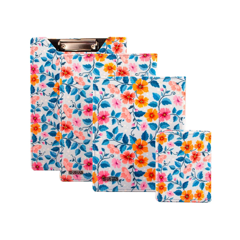 بسته لوازم تحریر شهاب مدل گلدار کد Lo218 مجموعه 4 عددی