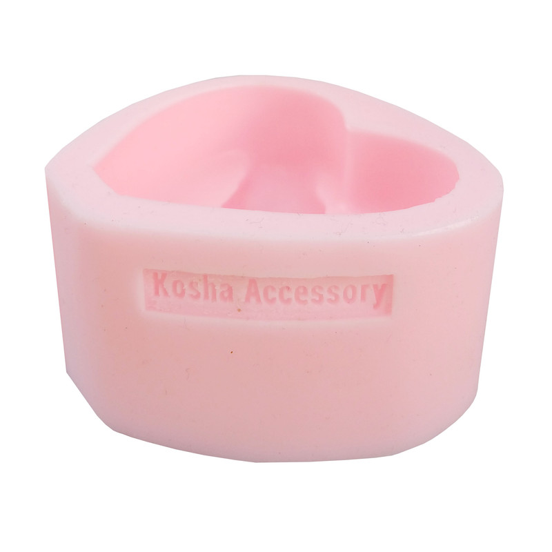 قالب شمع کوشا اکسسوری مدل قلب دست و حلقه