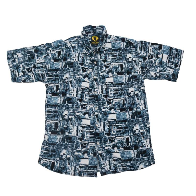 پیراهن آستین کوتاه مردانه مدل هاوایی جنتلمن 2