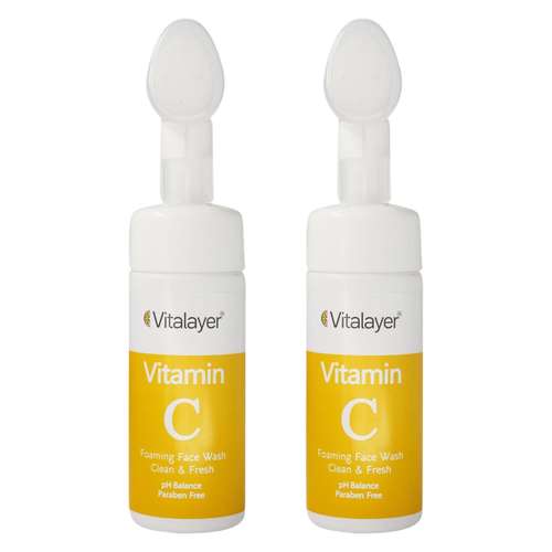 فوم شستشو صورت ویتالیر مدل VITAMIN C حجم 150 میلی لیتر مجموعه 2 عددی