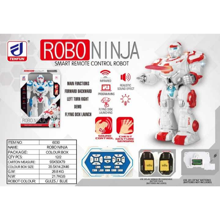 ربات کنترلی مدل دیسک پرتاب کن سنسوری robot ninja