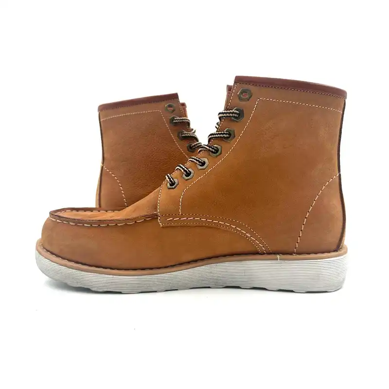 بوت مردانه چرم میخچی مدل F720 رنگ عسلی