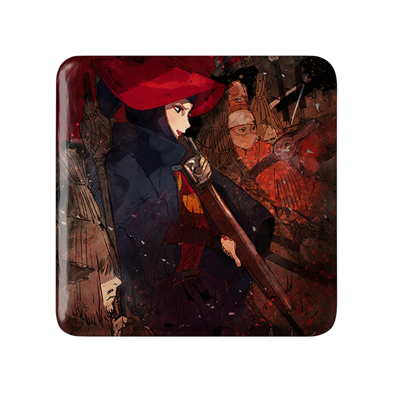 مگنت خندالو طرح ابوشی انیمه پرنسس مونونوکه مدل مربعی کد 34087