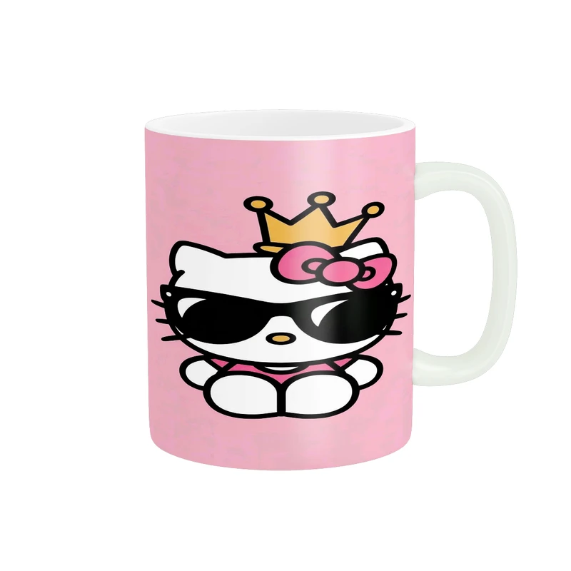 ماگ پاد آفرین مدل کارتونی عروسکی طرح کیتی دخترونه کد p10648