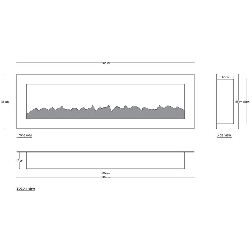 شومینه برقی اود آلوو مدل دکوریl2180
