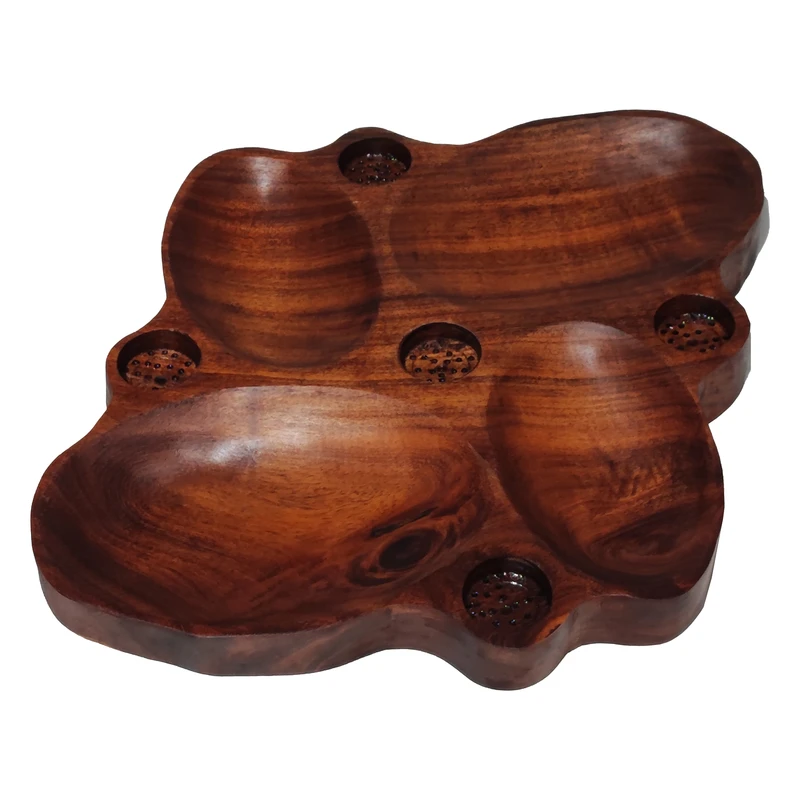 اردو خوری چوبی مدل کهور طرح چهار خانه کد 003