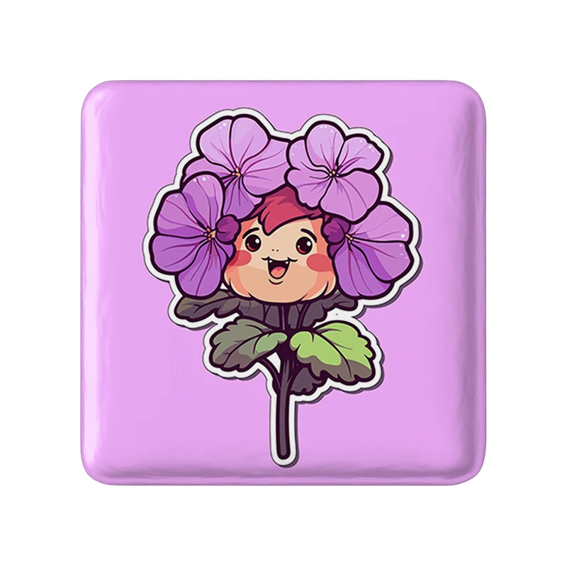 پیکسل خندالو طرح گل و گیاه مدل مربعی کد 36642