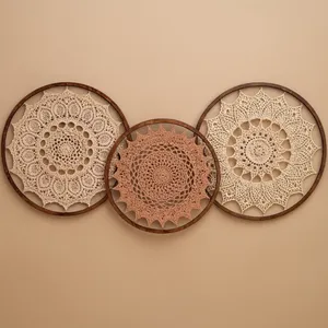 دیوارکوب بافتنی مدل دریم کچر مجموعه 3 عددی 