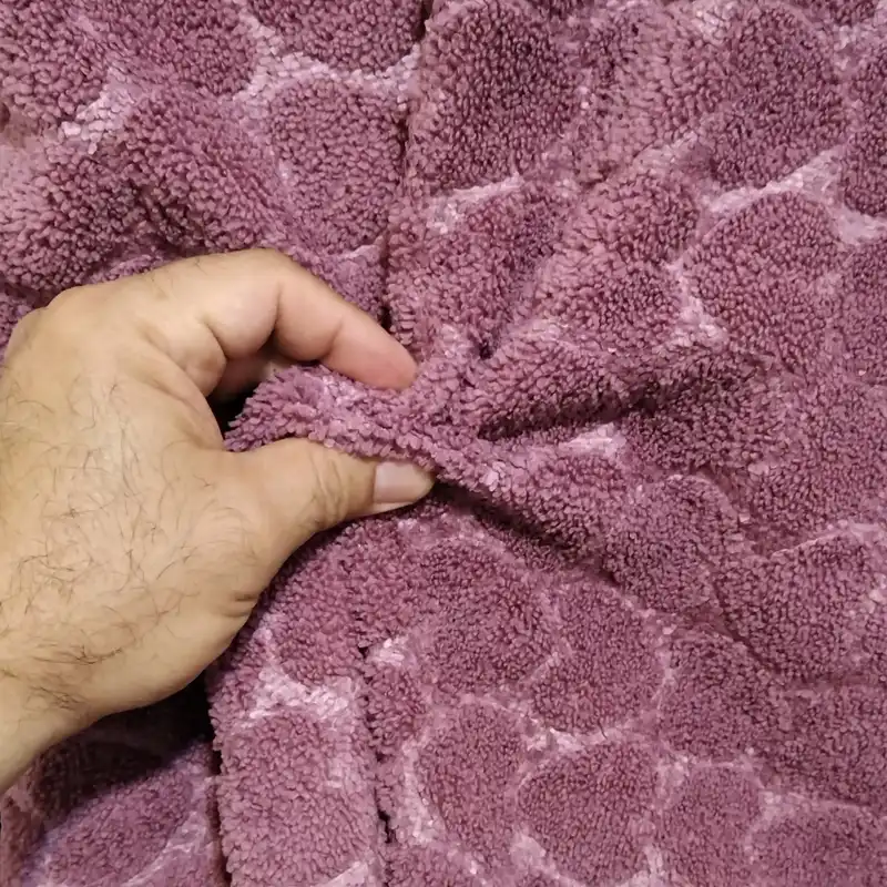 پارچه حوله ای مدل پرسی برجسته طرح قلب کد Pz150