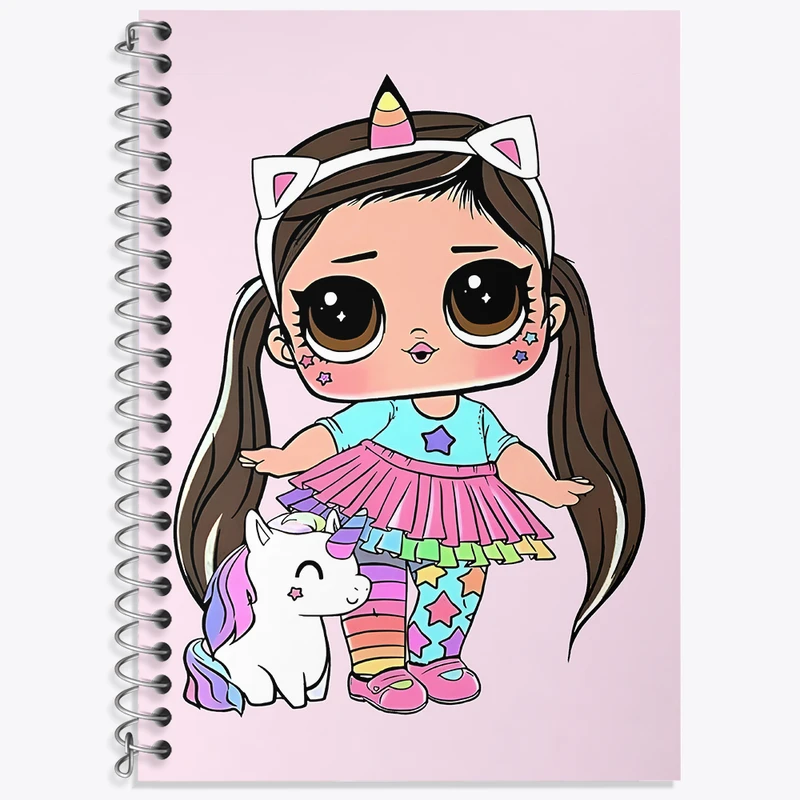 دفتر نت موسیقی 50 برگ خندالو طرح عروسک ال او ال کد N5060