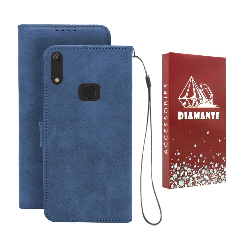  کیف کلاسوری دیامانته مدل Bandaviz Rd مناسب برای گوشی موبایل هواوی Y6 2019 / Y6 Prime 2019 به همراه بند آویز