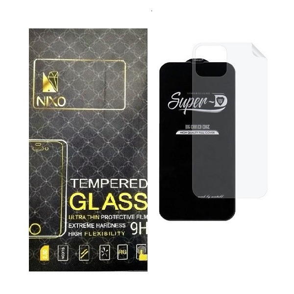 محافظ صفحه نمایش نیکسو مدل 2SN- مناسب برای گوشی موبایل اپل iPhone 12 Pro Max به همراه محافظ پشت گوشی