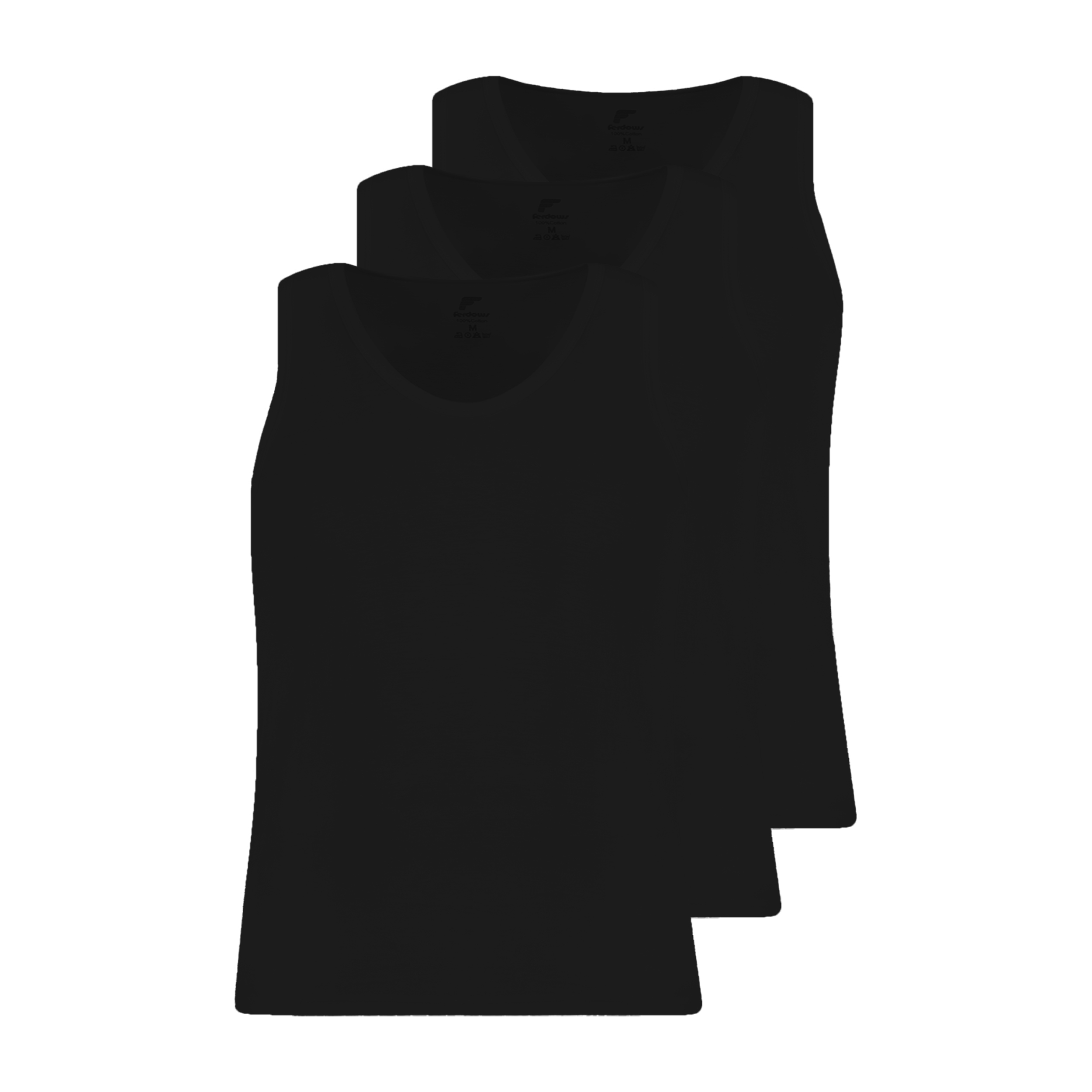 زیرپوش بدون آستین مردانه فردوس مدل TTB3 بسته 3 عددی