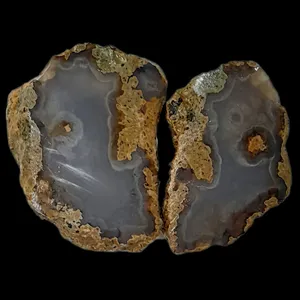 سنگ راف عقیق کد M11 مجموعه دو عددی