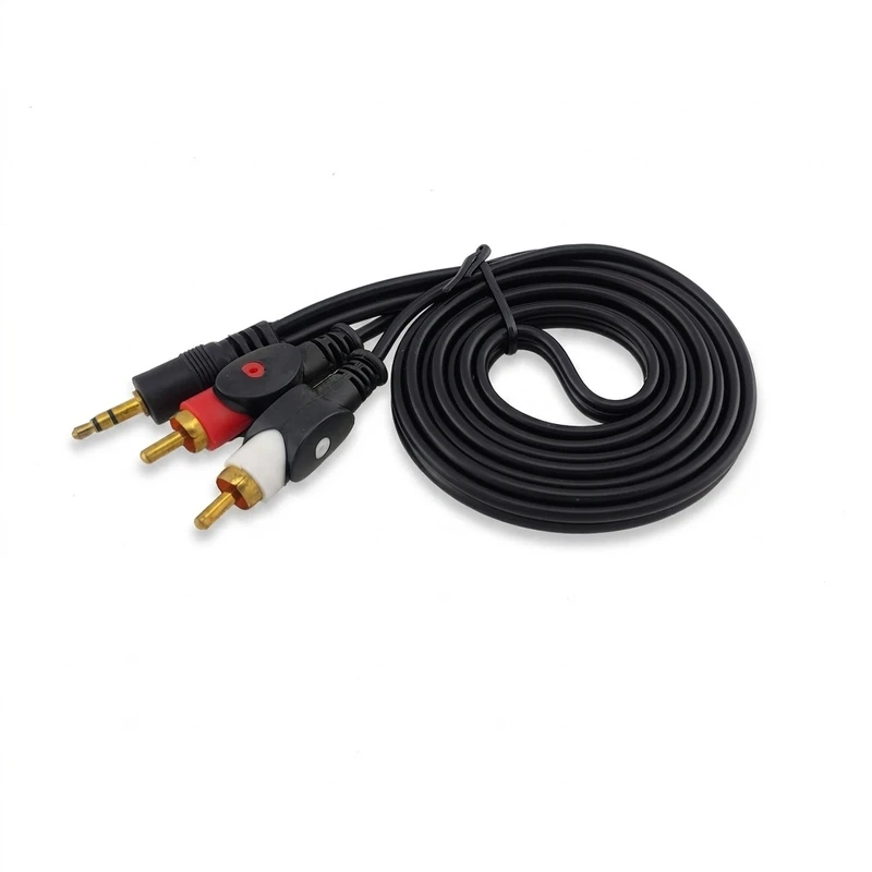 کابل تبدیل 2 به 1 RCA به جک 3.5 میلیمتری رویال مدل r1.5 طول 1.5 متر