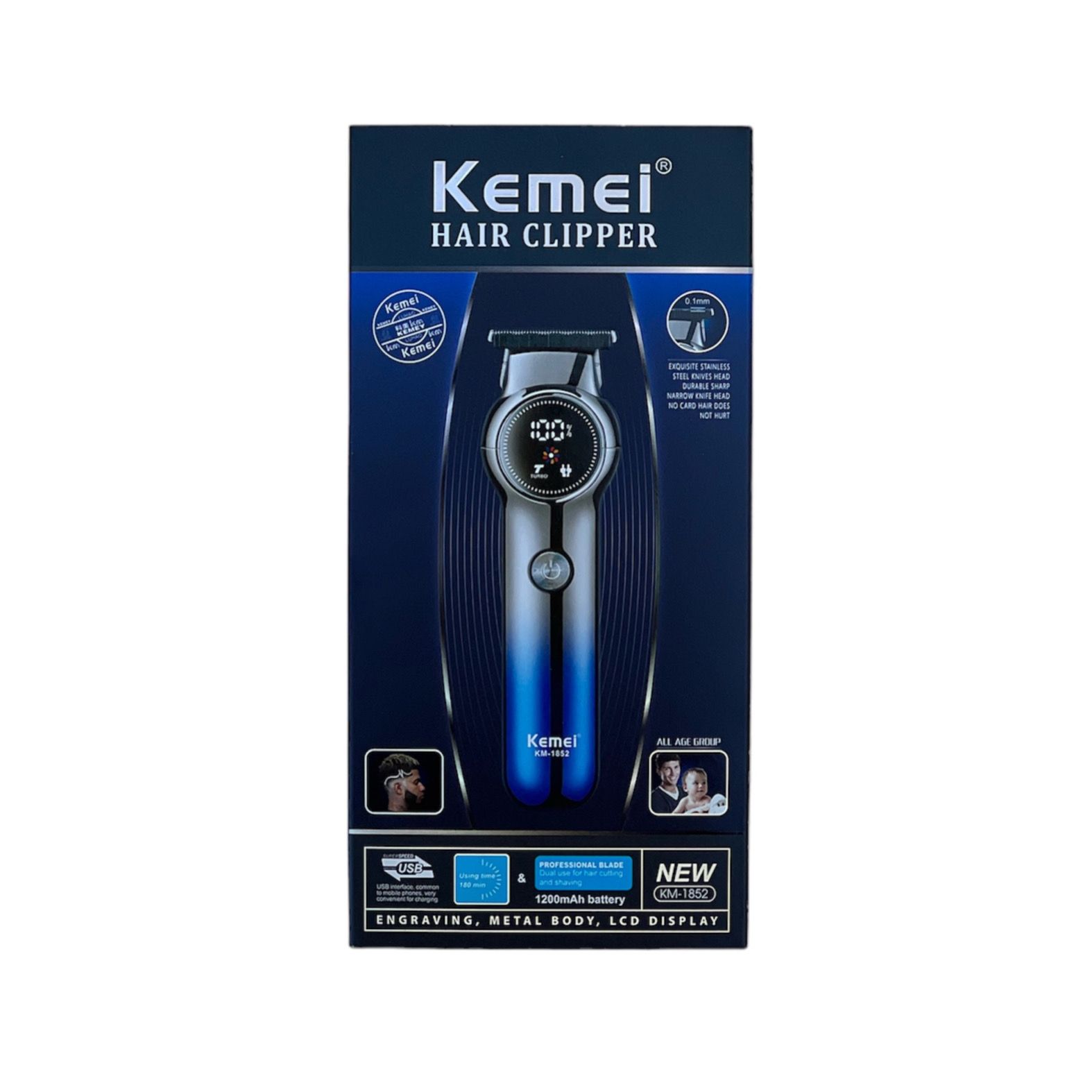 ماشین اصلاح موی صورت کیمی مدل KM-1852 -  - 7