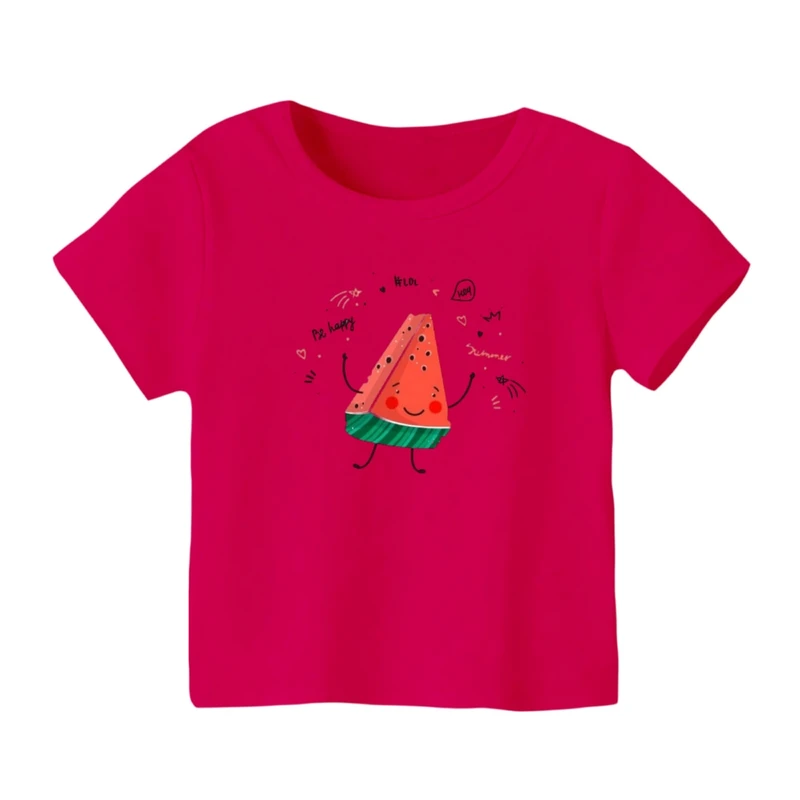 تی شرت آستین کوتاه بچگانه مدل هندوانه یلدایی کد 56