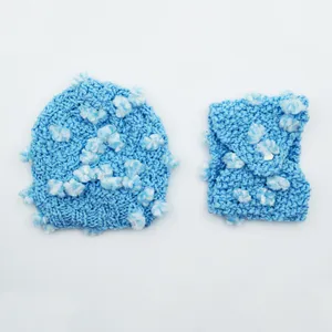 ست کلاه و شال گردن بافتنی بچگانه مدل Pi-95