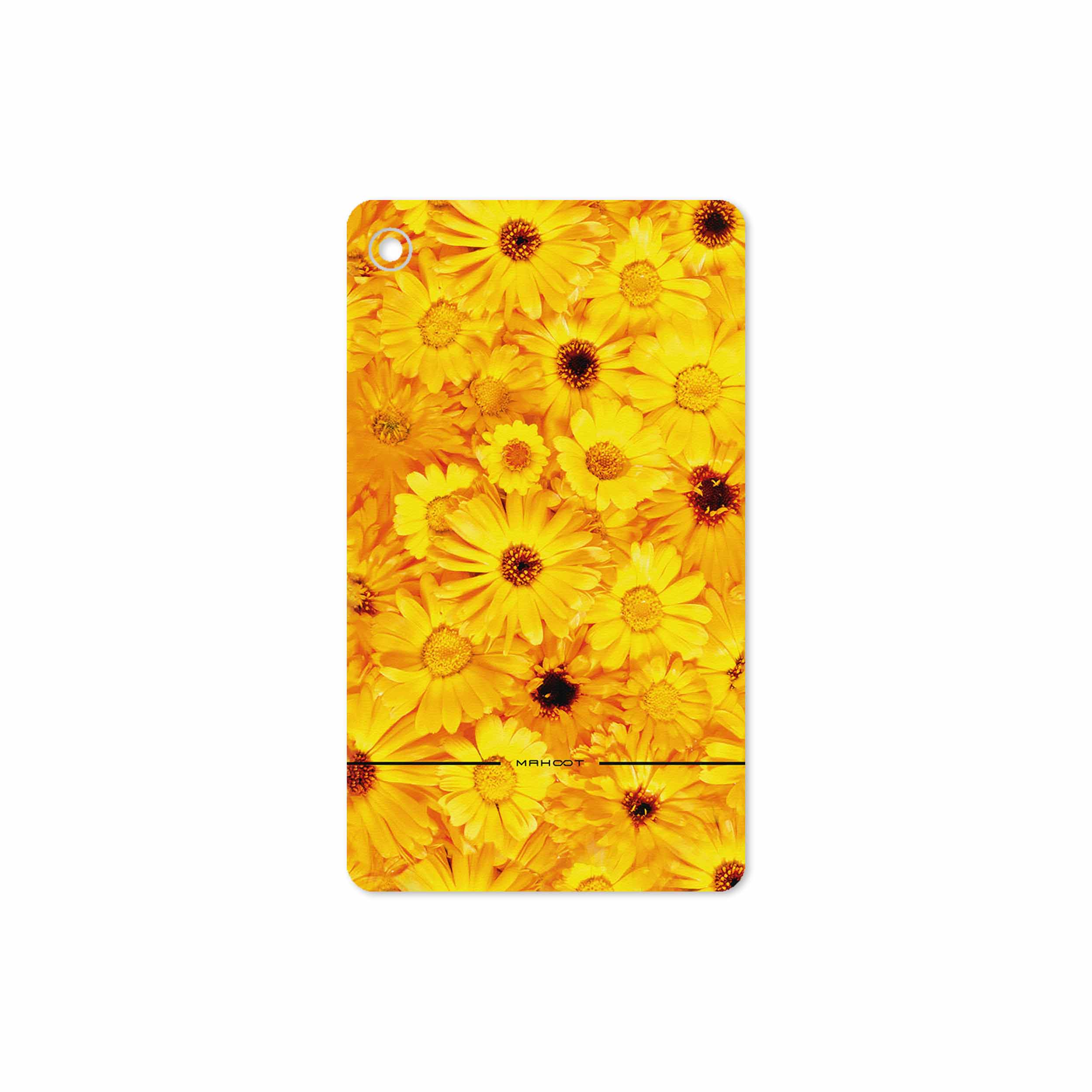 برچسب پوششی ماهوت مدل Yellow-Flower مناسب برای تبلت لنوو Tab M7 2019