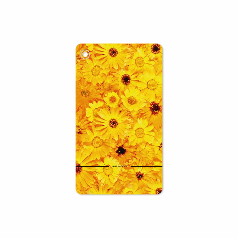 برچسب پوششی ماهوت مدل Yellow-Flower مناسب برای تبلت لنوو Tab M7 2019