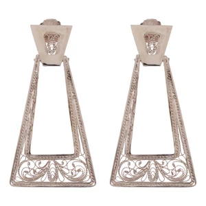 گوشواره نقره میخی زنانه مدل آرایه